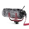 YOUSHARES Microphone Deadcat Windscreen - Outdoor Wind Shield Mic Windshield Muff Fur Custom Fit for Rode VideoMic GO Camera Microphone