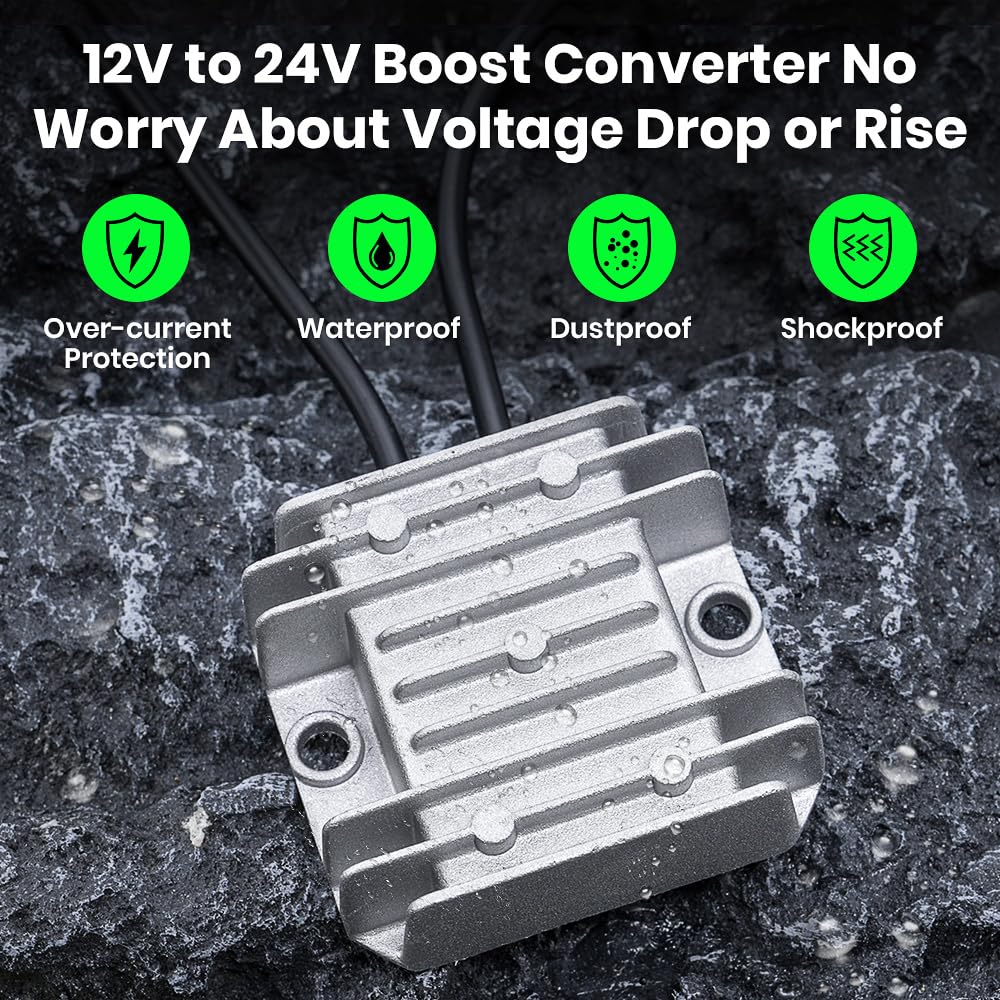 for Starlink Mini 12V Conversion Kit,12V to 24V DC Step UP Converter for Starlink Mini (EL13-O)