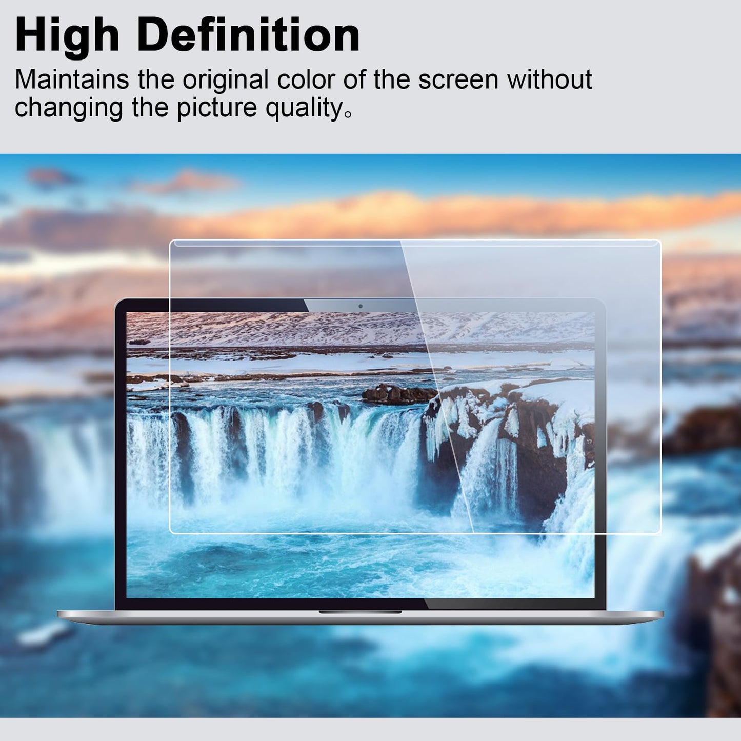 15.6 Inch Blue Light Screen Protector Panel, Eye Protection Anti-Scratch Blue Light Screen Filter for 15.6" with 16:9 Aspect Ratio Laptop, HD Not