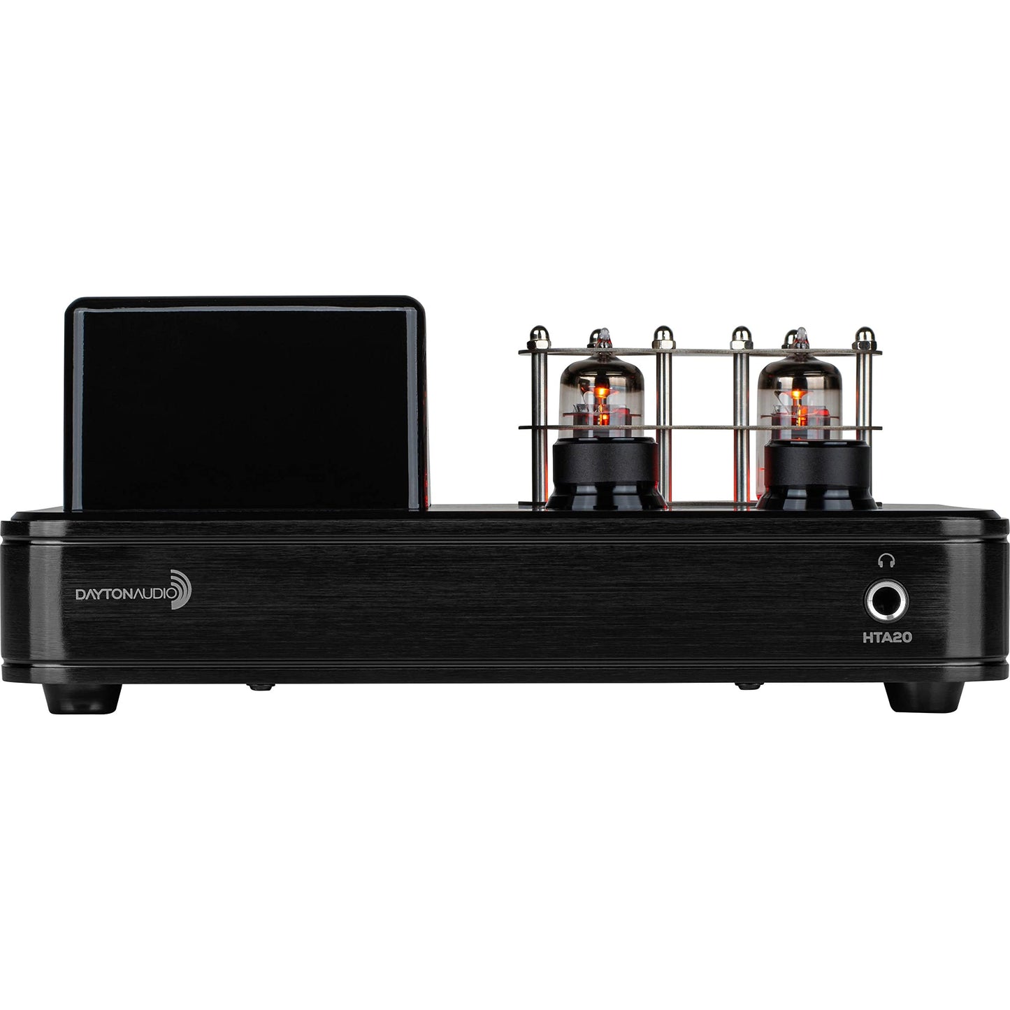 Dayton Audio HTA20 Integrated Stereo Hybrid Hi-Fi Vacuum Tube Class A/B Amplifier 20 Watts RMS with Subwoofer Output, Headphone Output, Bluetooth 5.0