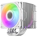 Scythe Mugen 6 CPU Air Cooler, Intel LGA1700, LGA1151, AMD AM5, AM4 Support,120mm, Single Tower, Aluminium Top Cover (Scythe Mugen 6 Dual White ARGB