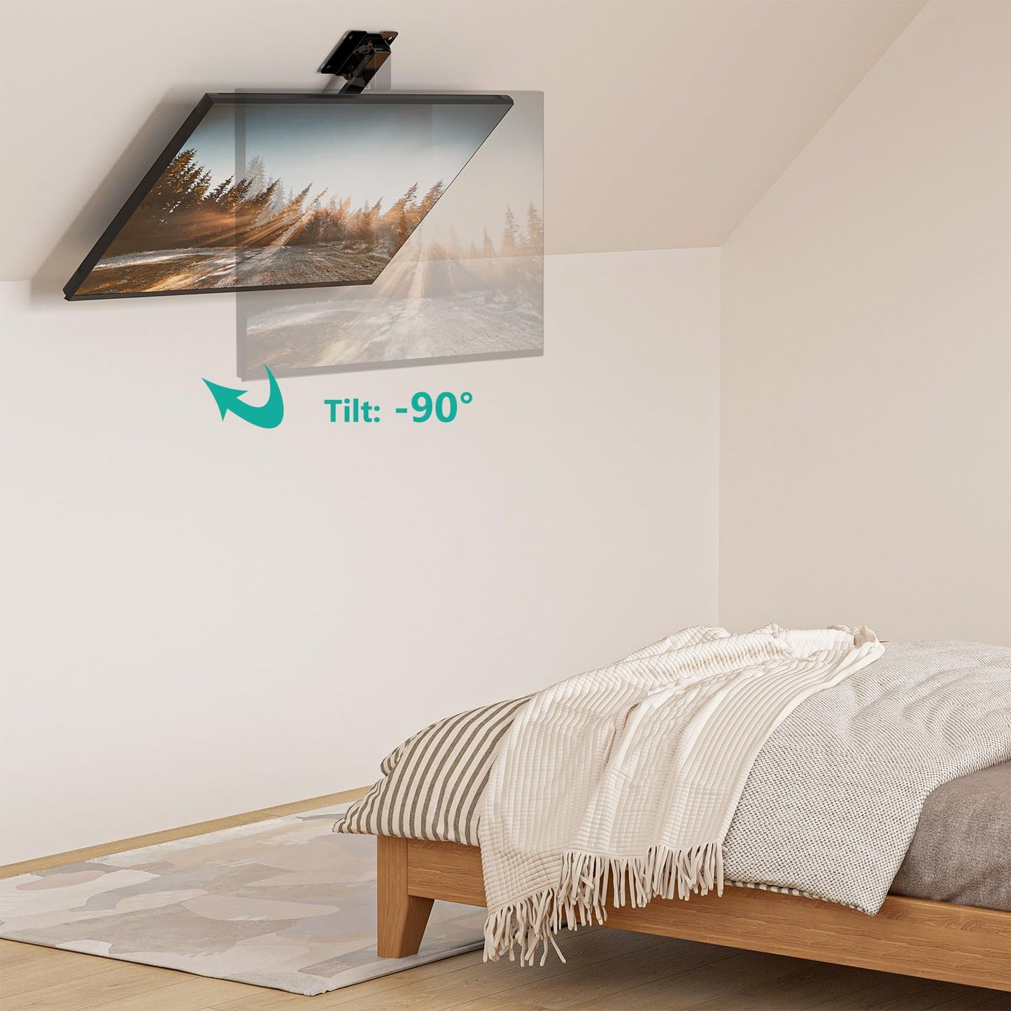 WALI Mount for Show 21, Show 15, Adjustable Wall Mounting Bracket with Heavy Duty 15” Extension Arm, Rotate Tilt Swivel for Show 21, Show 15, Holds up