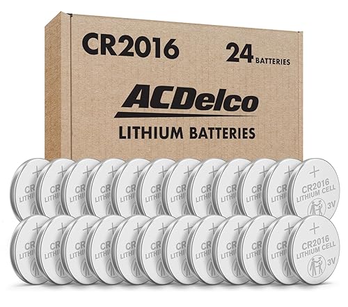 Powermax ACDelco 24-Count CR2016 Batteries, Lithium 3V Coin Cell Button Battery Pack for Watch and Small Electronics, 5 Year Shelf Life