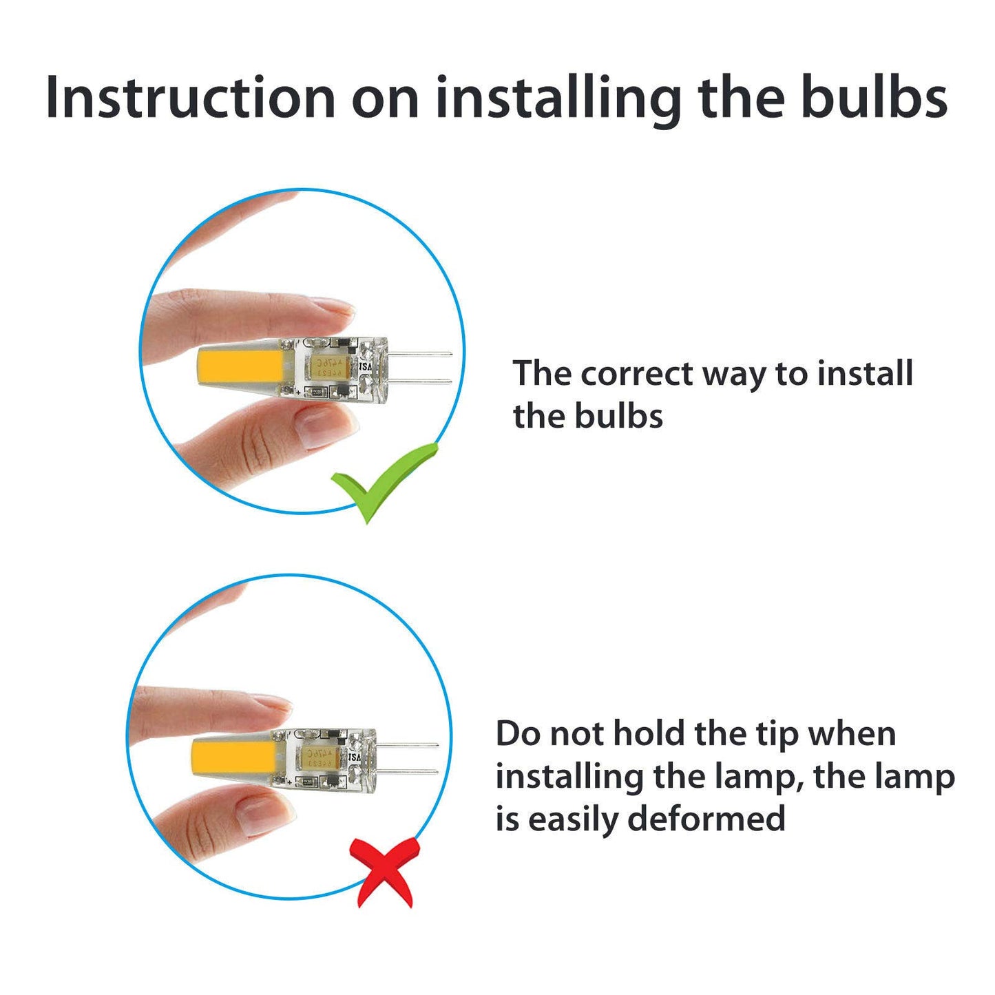 Lxcom Lighting G4 LED Bulb 12V Bi-Pin Base 1.5W LED COB Light Bulbs (10 Pack) 10W Halogen Replacement Warm White 3000K T3 G4 Base No Flicker for Under