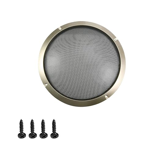 Fielect 11inch Speaker Grill Cover Mesh Decorative Circle Subwoofer Guard Protector Cover Audio Accessories Gold