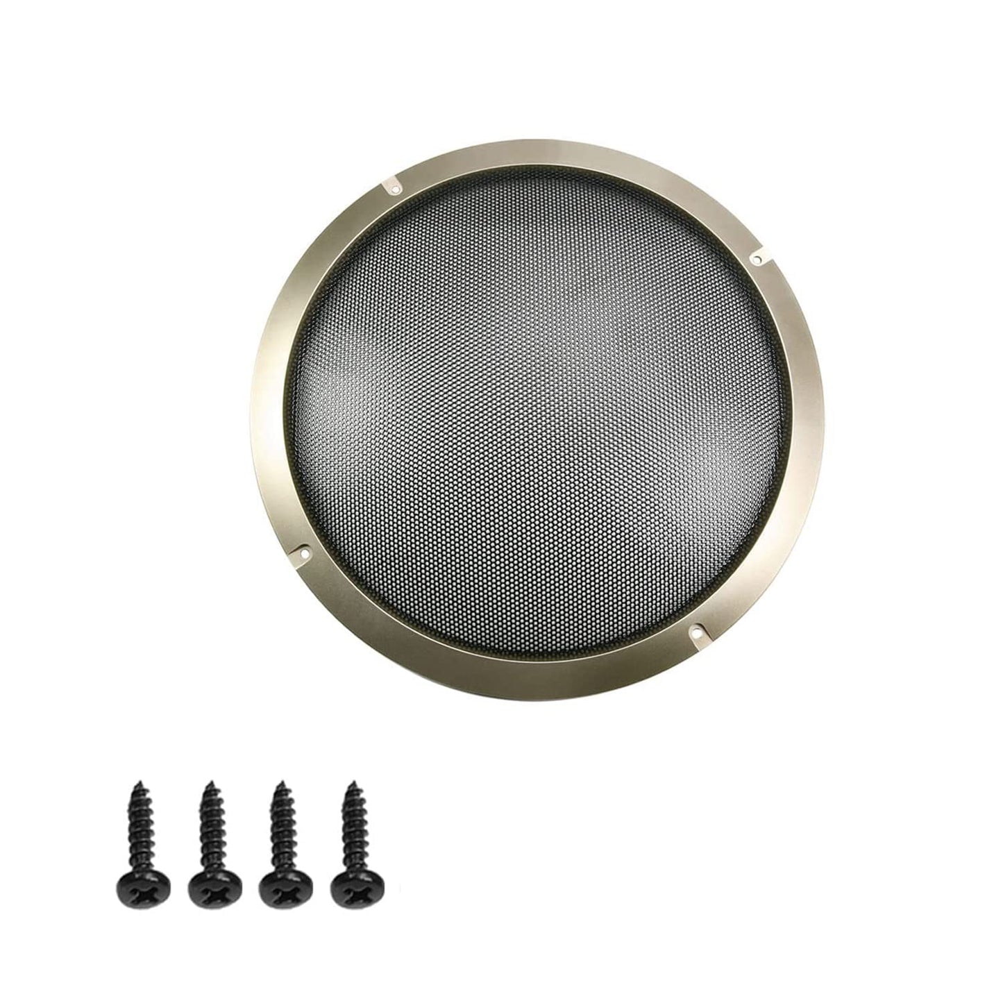 Fielect 11inch Speaker Grill Cover Mesh Decorative Circle Subwoofer Guard Protector Cover Audio Accessories Gold
