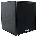 Rockville Rock Shaker 6.5 Black 200W Peak/100W RMS Powered Home Theater Subwoofer, Class-D, Adjustable Crossover, 20Hz-200Hz, Compact Design
