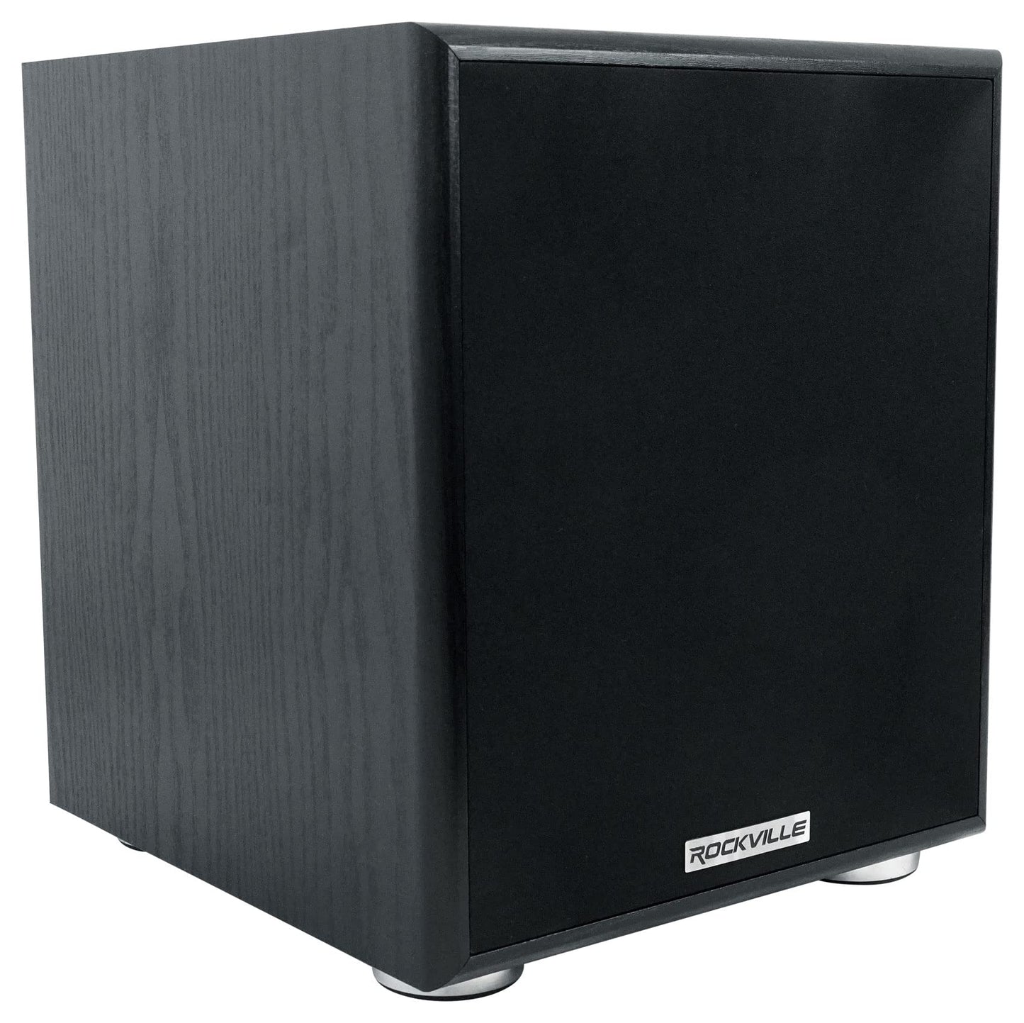Rockville Rock Shaker 6.5 Black 200W Peak/100W RMS Powered Home Theater Subwoofer, Class-D, Adjustable Crossover, 20Hz-200Hz, Compact Design