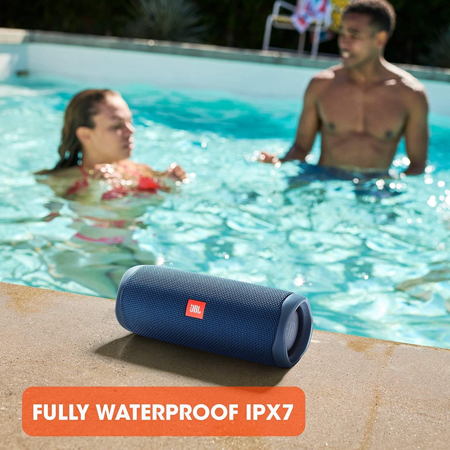 JBL Flip 5 Waterproof Portable Bluetooth Speaker for Travel, Outdoor and Home - Wireless Stereo-Pairing - Includes Microfiber Cleaning Cloth - Gray