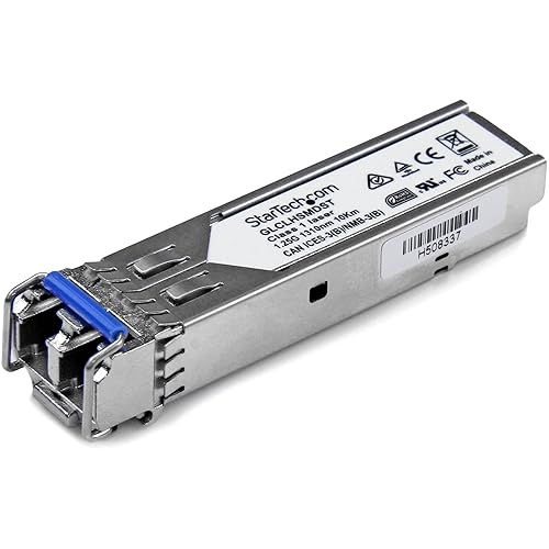 StarTech.com Cisco GLC-LH-SMD Compatible SFP Module - 1000BASE-LX/LH - 1GbE Single Mode Fiber Optic Transceiver - 1GbE SFP - LC 10km - 1310nm - DDM