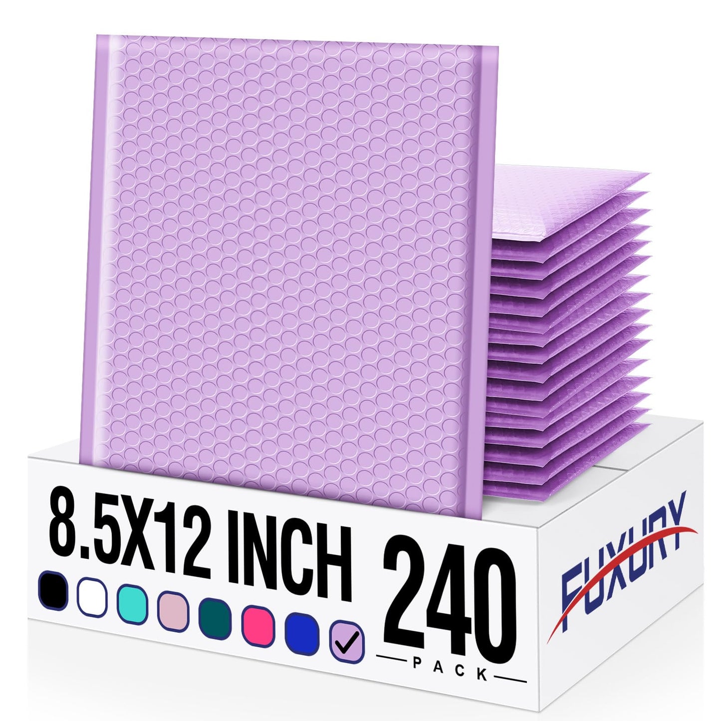 Fuxury Bubble Mailer 6x10" 25 Pack Black Bubble Mailers, Self-Seal Adhesive Padded Envelopes, Water Resistant Mailers, Shipping Envelopes