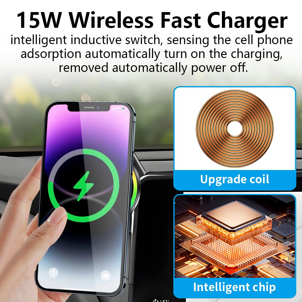 Car Magnetic Phone Mount for Toyota Grand Highlander 2024 2025 2026 and Grand Highlander Hybrid 2024-2026 Auto Accessories Best Cellphone Holder Fast