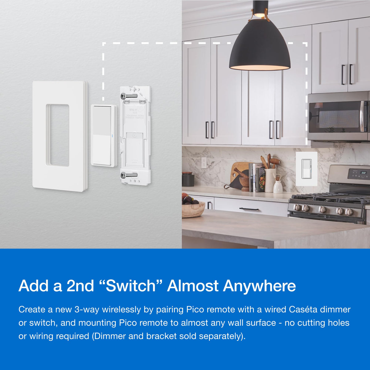 Lutron Paddle Pico Remote for Caseta Smart Dimmers/Switches