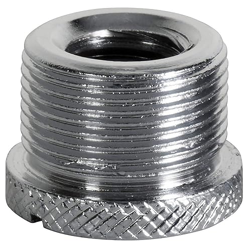 OnStage On-Stage MA-300 5/8" Male to 3/8" Female Knurled Mic Screw Adapter, 2 Pieces