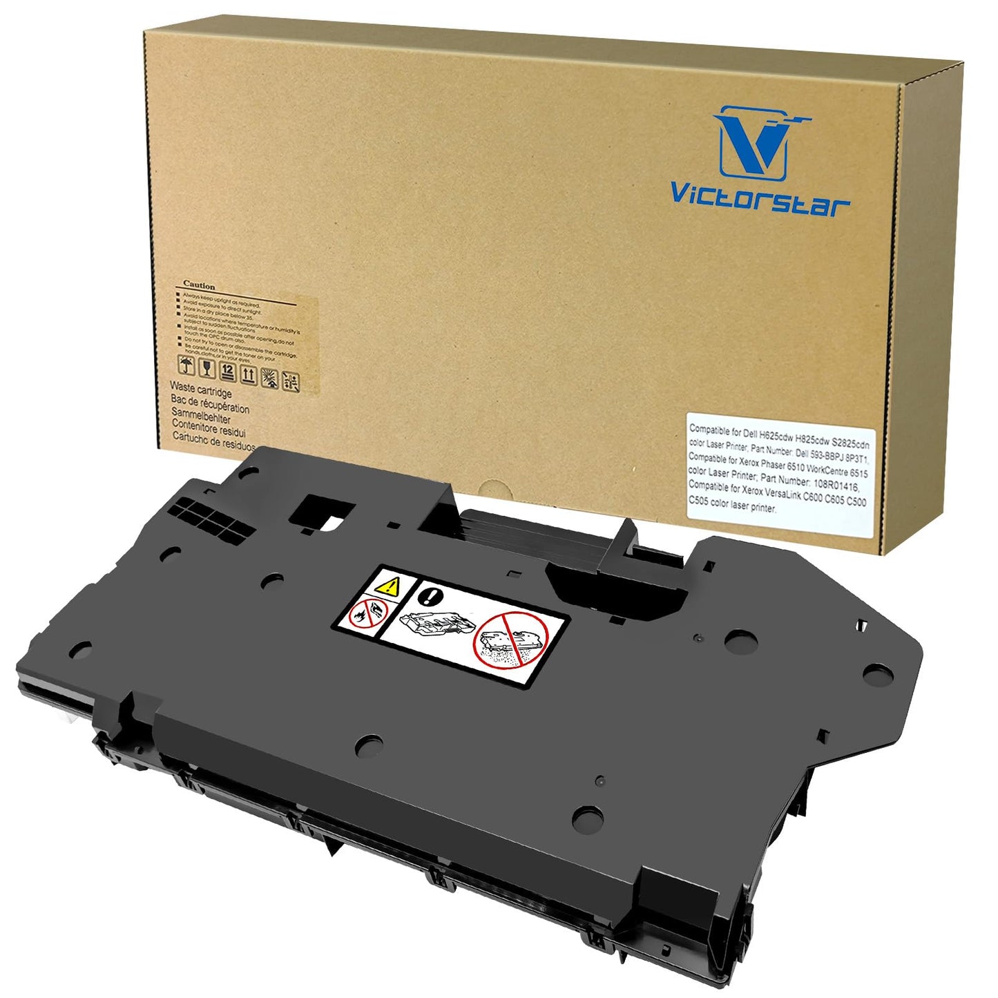 VICTORSTAR 108R01416 Waste Toner Cartridge Collection Container Box 30000 Pages for Xerox Phaser 6510, WorkCentre 6515, Dell H625cdw H825cdw S2825cdn