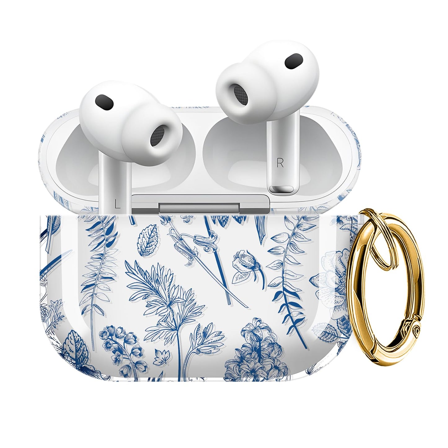 ZEKICE for AirPods Pro 3 Generation Case, Clear Flower Air Pod Pro 3 Case for Women Girly Cute Soft AirPod Pro 3 Cover with Keychain Strap for AirPod