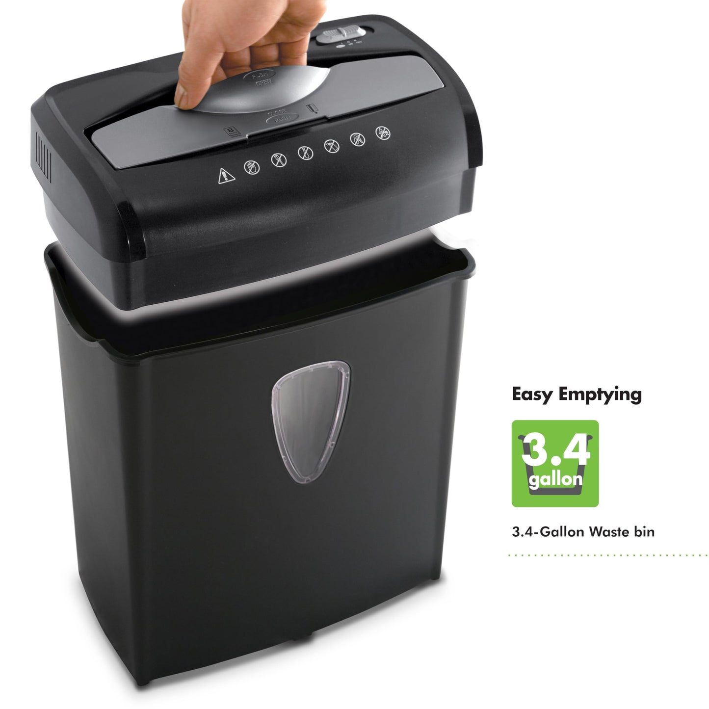 Aurora AU895XA 8-Sheet Professional Cross-Cut Paper and Credit Card Shredder