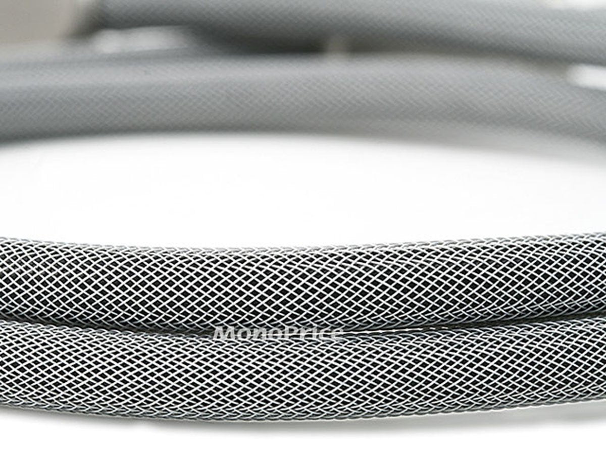 Monoprice Premium S/PDIF (Toslink) Digital Optical Audio Cable - Silver - 10 Feet | Heavy Duty Mesh Jacket, Metal Connector Heads, For Play Station, Xbox one, Home theater & More