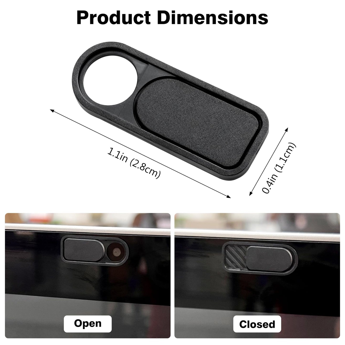 Mnvhoky Ultra-Thin Webcam Cover Slide, 8 Pack Camera Privacy Covers for MacBook,iMac, iPad and iPhone 6/7/8 Plus, Laptop, PC, Computer, Tablet