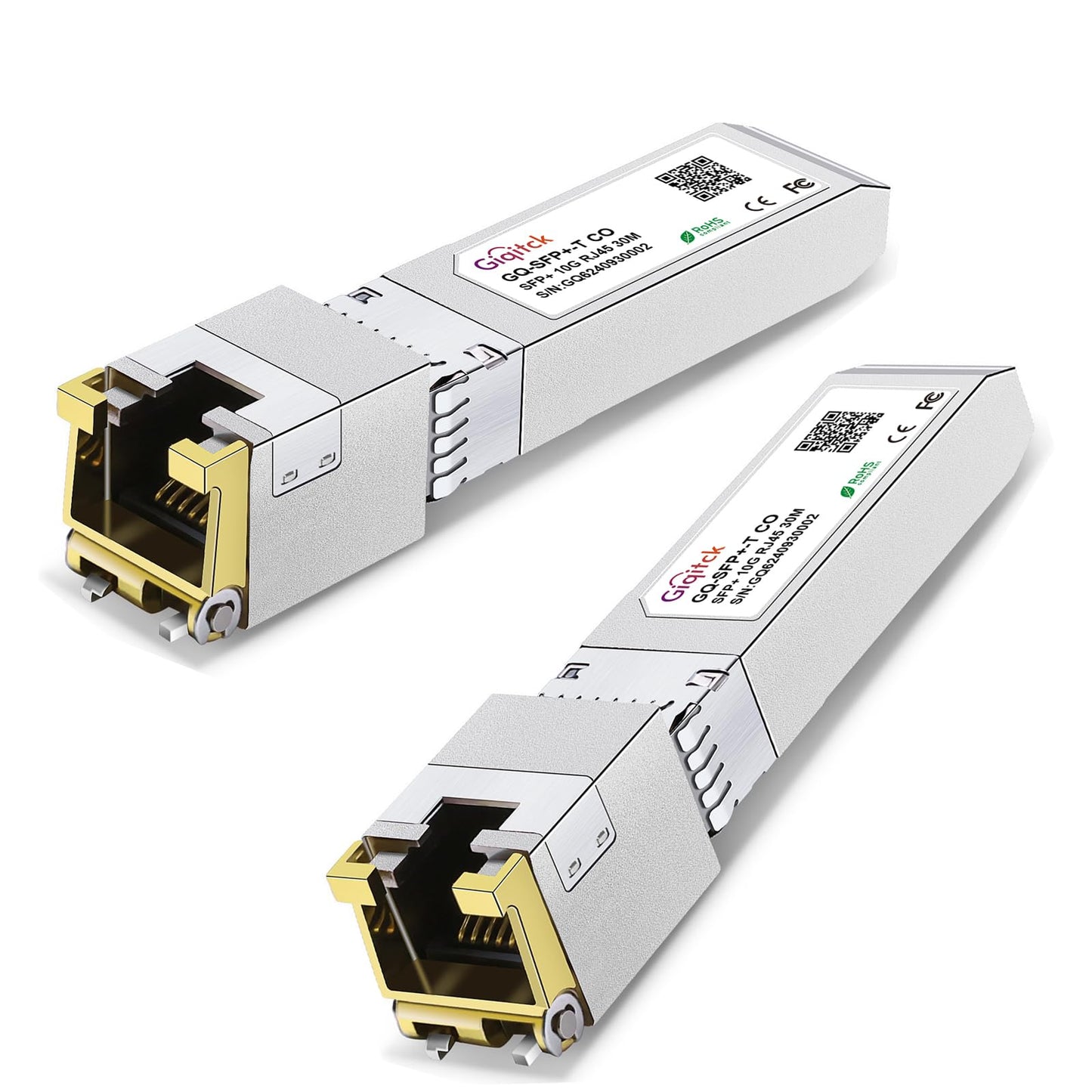 10GBase-T SFP+ to RJ-45 Transceiver, 10G SFP+ Copper Module for Cat6a/Cat7 Ethernet Cable, 30m, Compatible with Cisco SFP-10G-T-S, Ubiquiti UniFi