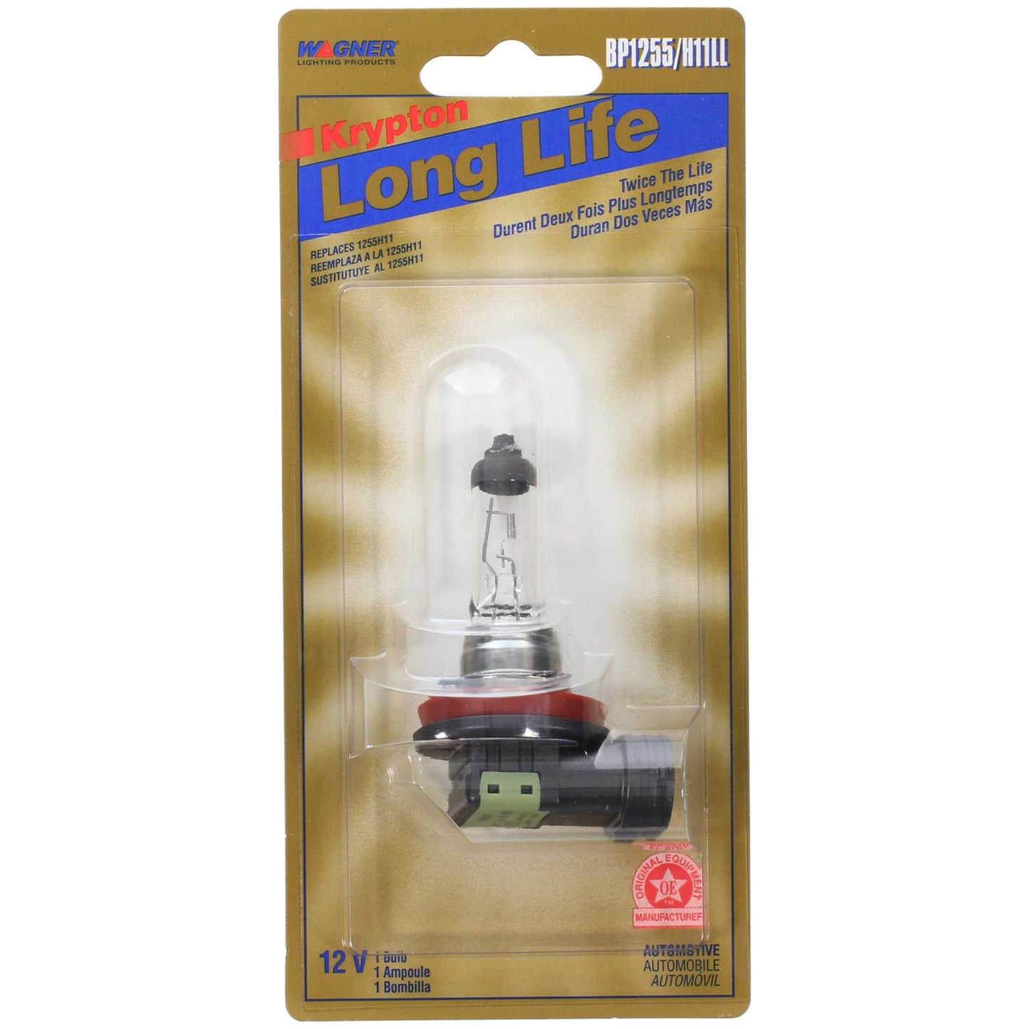 Wagner Lighting BP1255/H11LL Multi-Purpose Light Bulb Card of 1