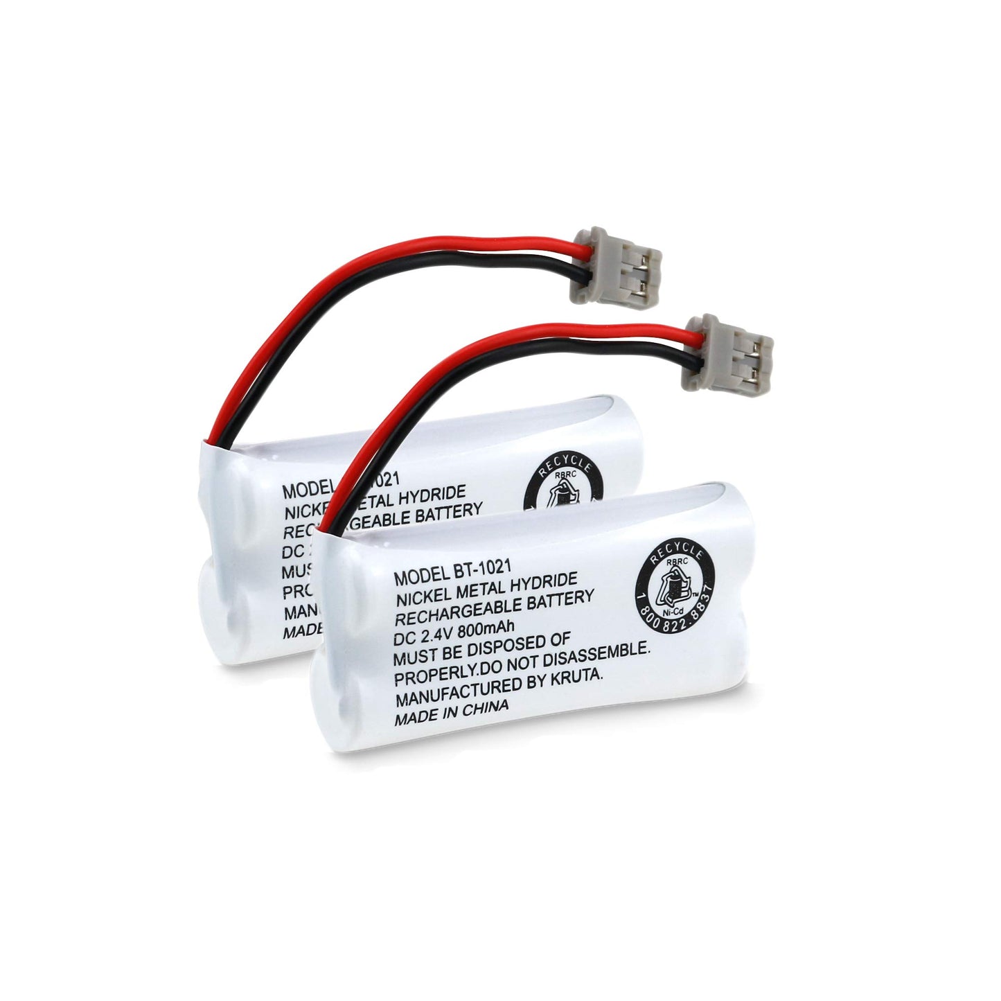 Kruta BT-1021 BBTG0798001 Compatible with Uniden BT-1021 BT1021 BT-1008 BT-1016 BT-1025 2.4V 800mAh Cordless Handset Phone Rechargeable Replacement