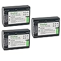 Kastar 3-Pack NP-FV50 Battery Replacement for Sony NP-FV30, NP-FV40, NP-FV50, NP-FV70, NP-FV70A, NP-FV90, NP-FV100 Battery, Sony BC-TRV, BC-VH1