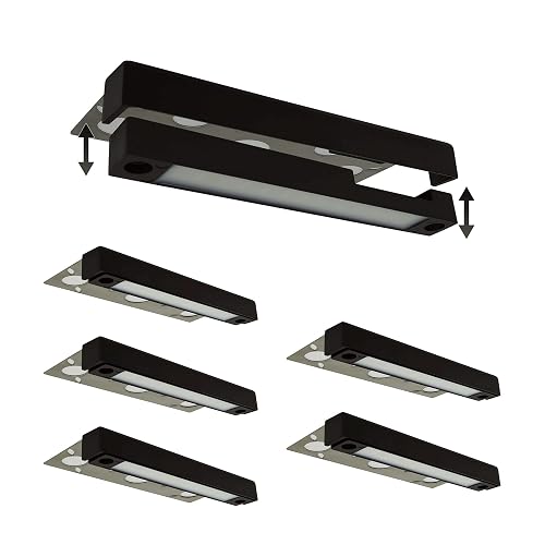 LUMENGY 7 Inch 2W LED Hardscape Light, 2700K Warm White, Easy Replaceable Feature, Includes 3 Mounting Plates for Outdoor Steps, Retaining Walls