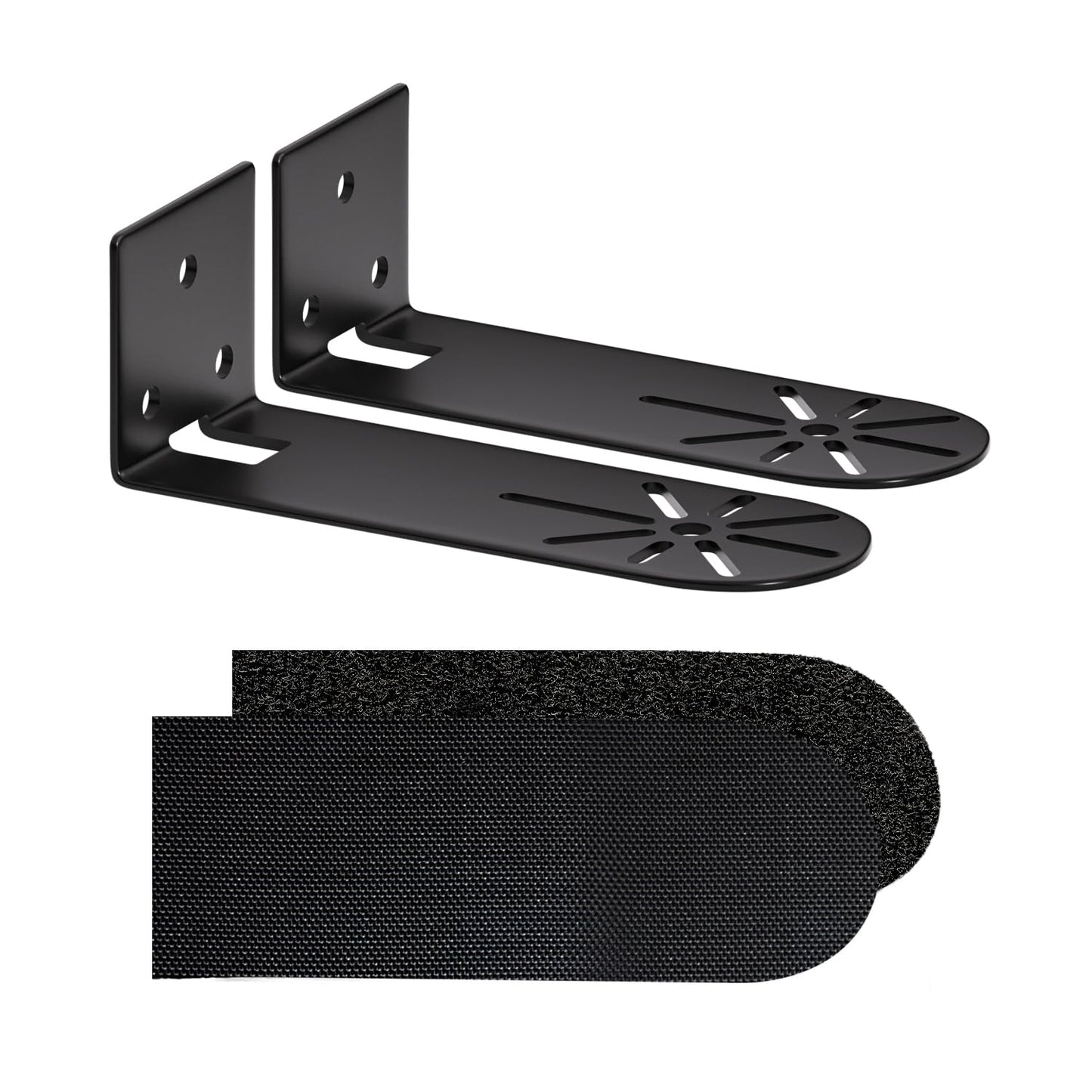 Haoyou Soundbar Wall Mount Bracket for Samsung, Sony, Bose, VIZIO, Sonos, LG, Roku, JBL and More Sound Bars Stabilized Mounting Under The TV Hold Up