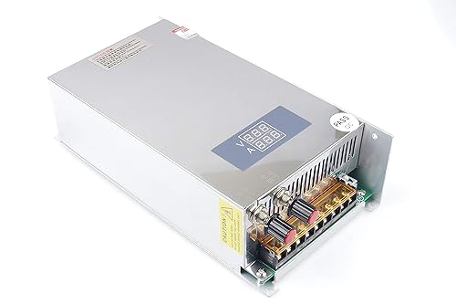 LIVISN Adjustable DC Power Voltage Converter AC 110V to DC 0-12V 0-80A Module 12V 80A Switching Power Supply Digital Display 1000W Voltage Regulator…