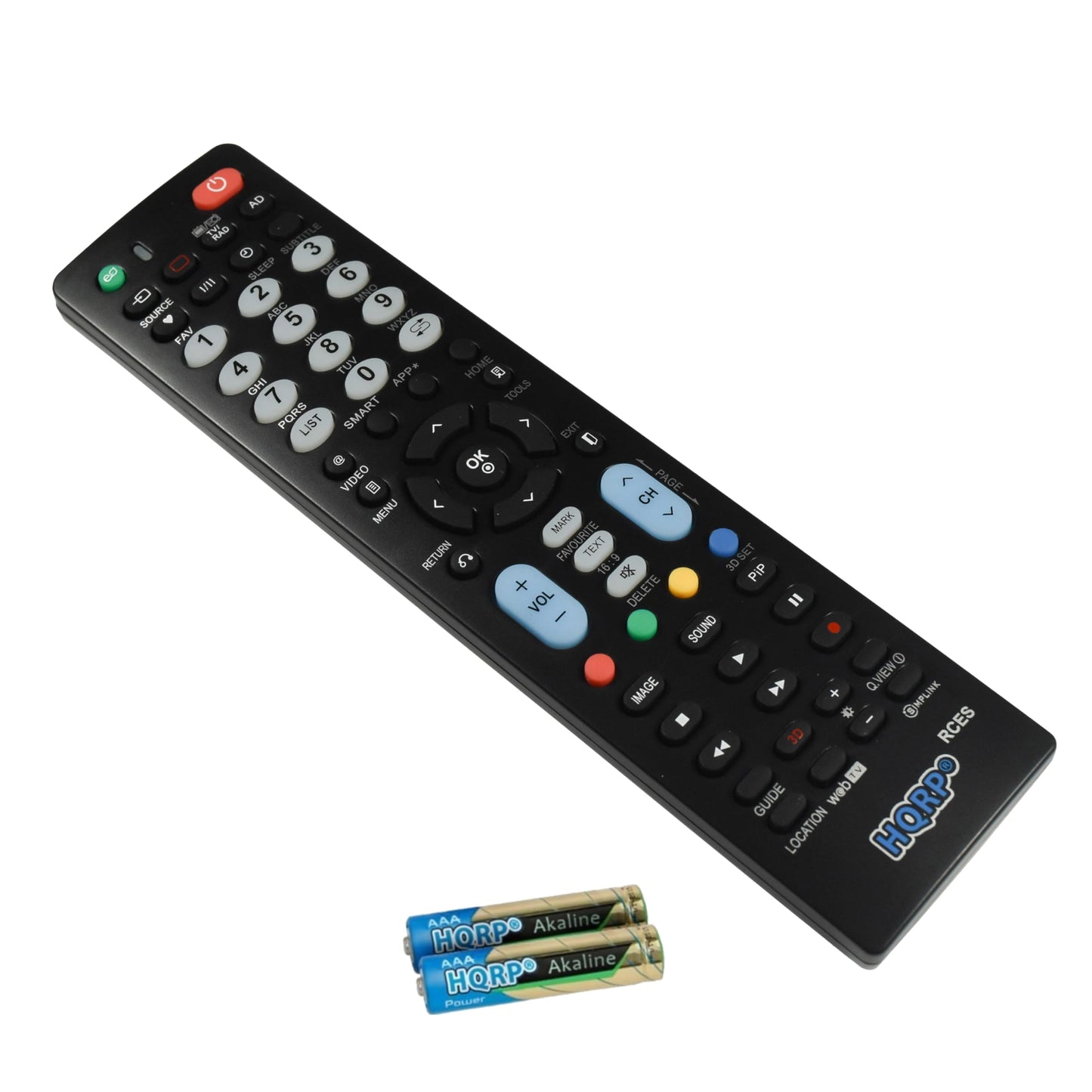 HQRP Remote Control Compatible with LG 32LE5400 32LF11 32LP1D 32LP1DC 37LB4D 37LB5D 37LC2D 37LH30 37LH40 42LD400 LCD LED HD TV Smart 1080p 3D Ultra 4K
