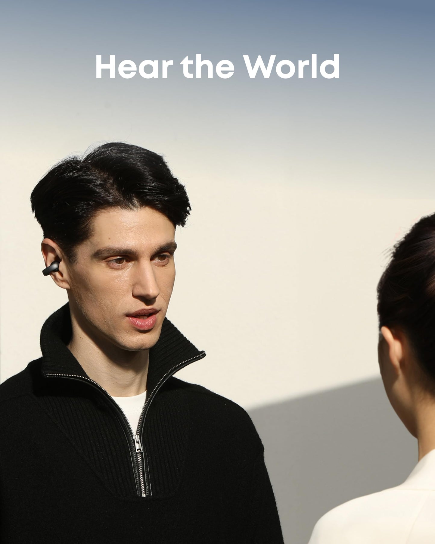 Soundcore AeroClip by Anker Open Ear Earbuds, Clip On Earbuds (Renewed)