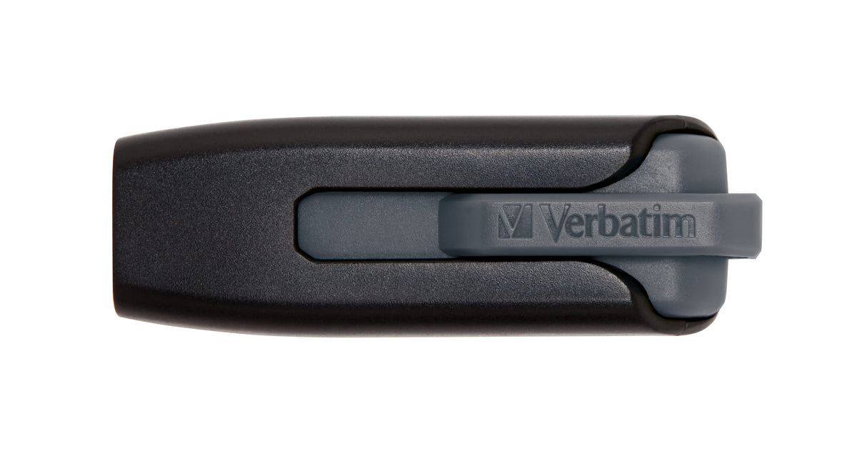 Verbatim 64GB USB 3.0 Store 'n' Go V3 Flash Drive - Cap-Less & PC/Mac Compatible - Gray