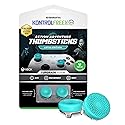 KontrolFreek Lotus for Xbox One and Xbox Series X Controller | Performance Thumbsticks | 2 Mid-Rise Concave | Teal/Clear