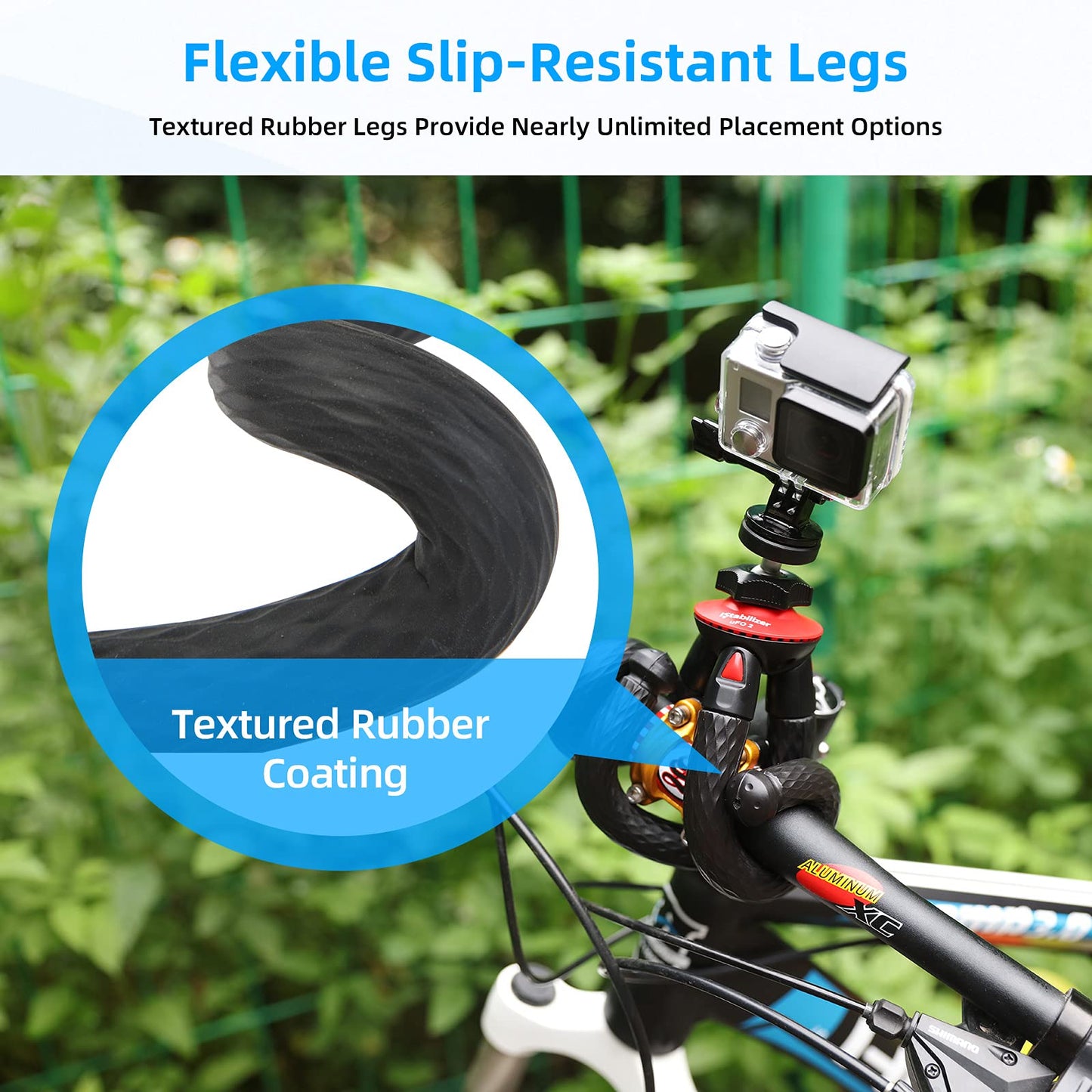 Mini Tripod for Camera/Phone/Webcam, NexiGo Flexible Camera Tripod Stand, Compatible with NexiGo Logitech Webcam C920 C922 Brio iPhone/Android/Camera