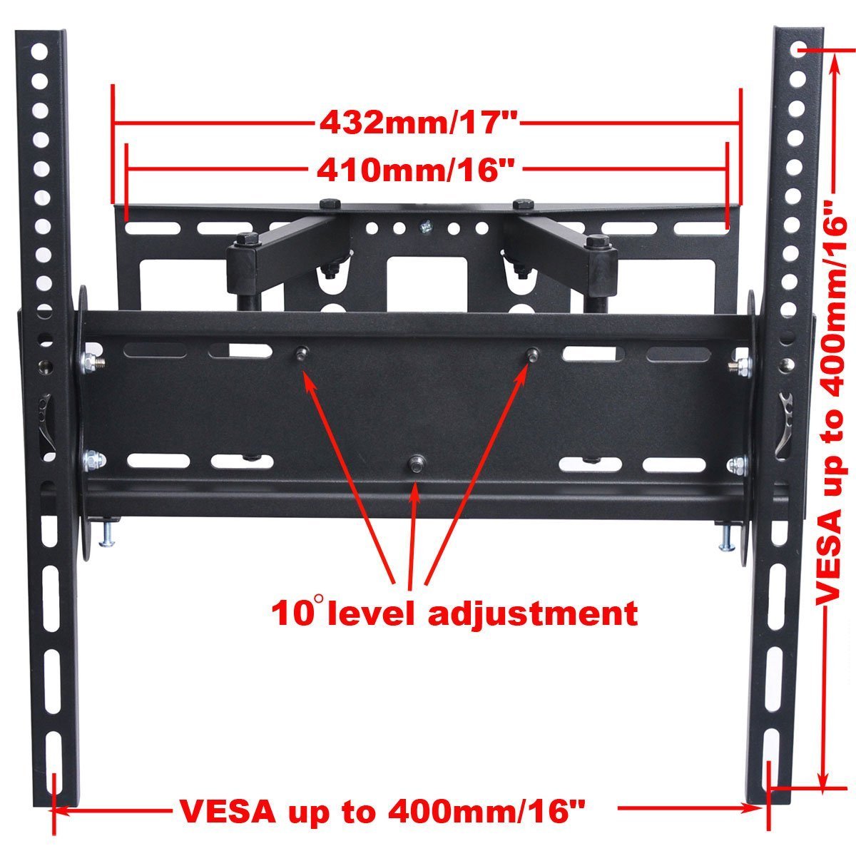 VideoSecu Articulating Full Motion TV Wall Mount Compatible Sanyo DP39D14 FVE3923 FVD3924 DP39D14M DP39E63 FVE3963 DP39E23 DP40D64 FVD4064 FVM4212
