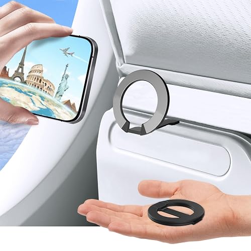 MCCHJoy Mini 2-Pack Airplane Phone Holder, Plane Phone Mount, Must-Have Flight Accessories, Airplane Travel Essentials, Compatible with MagSafe