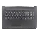 Laptop Palmrest Upper Case Touchpad with Keyboard Touchpad for HP 17BY 17-by 17-CA Compatible with Part Number 6070B1308103 L22750-001 Grey
