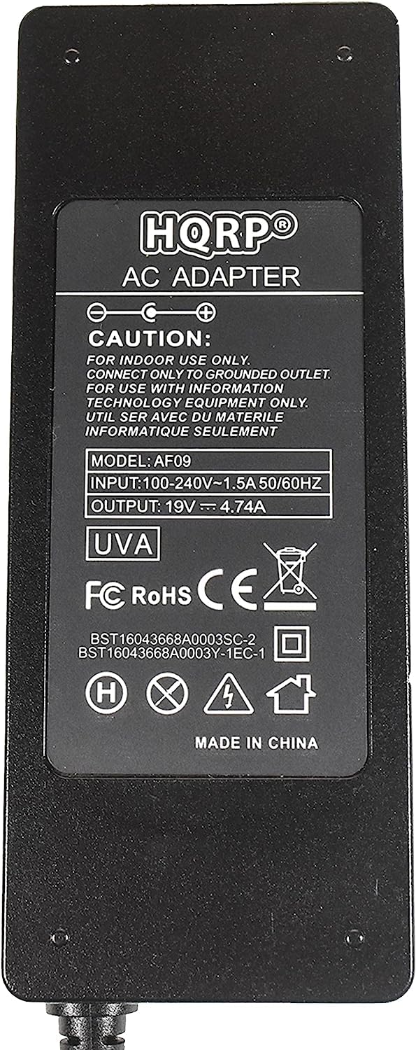HQRP AC Power Adapter Works with Intel NUC Kit NUC8i3CYS; Intel NUC 8 Mainstream-G mini PC NUC8I5INH NUC8I7INH, Adaptor Power Supply Cord Plus Euro…