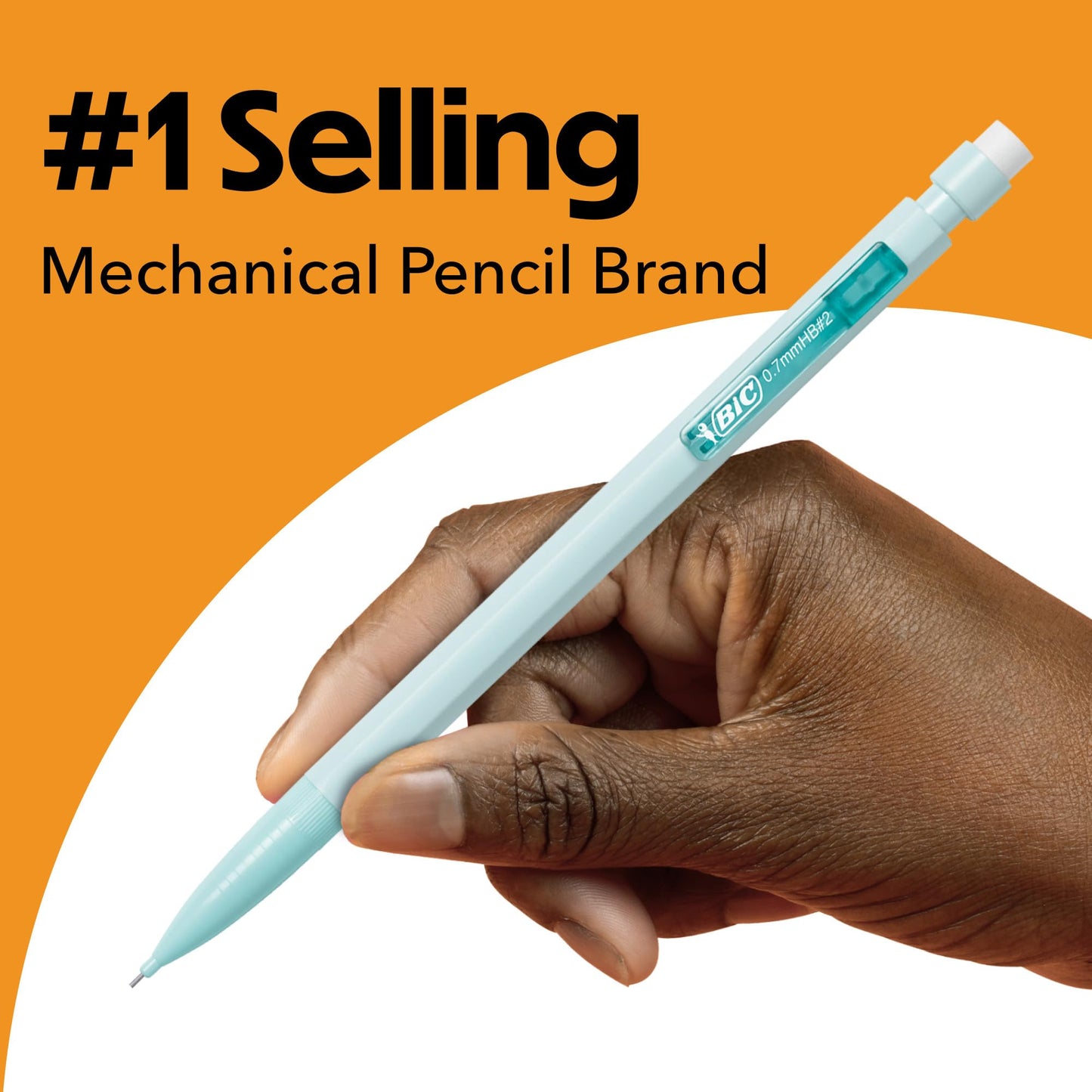 BIC Xtra-Smooth Pastel Mechanical Pencils with Erasers, Medium Point (0.7 mm), Bulk School Supplies for Students and Teachers, 40-Count Pack