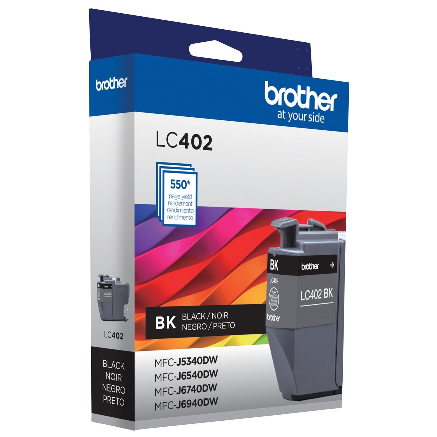 Brother Genuine LC402BK Standard Yield Black Ink Cartridge