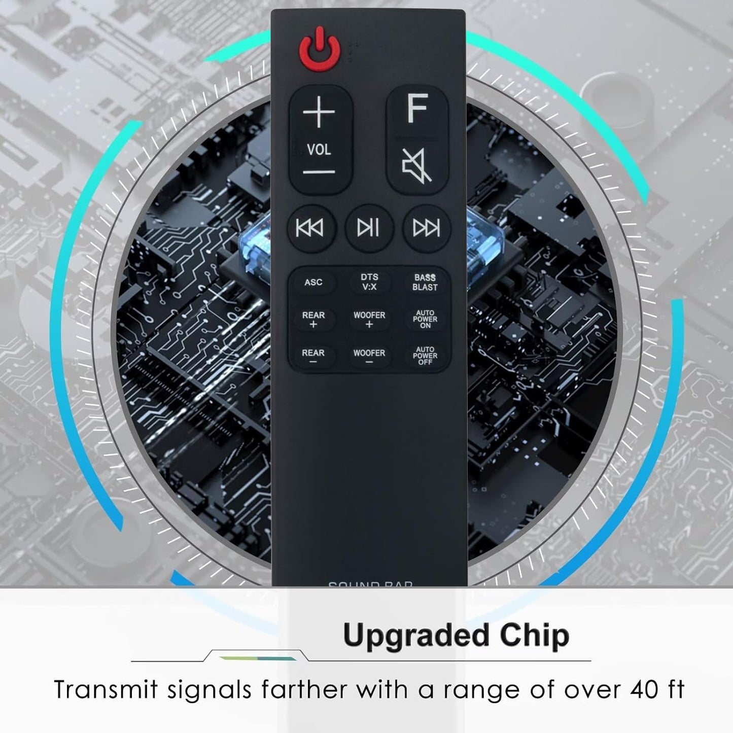 Replacement Remote Control AKB75595401 for LG SK5Y SK5R SL4Y SL5Y SKM5Y SPK5B-W AKB75595402 Soundbar