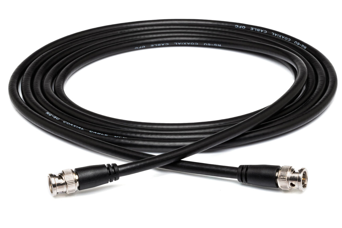 Hosa BNC-06-125 Pro 75-ohm Coax, BNC to Same, 25 Feet