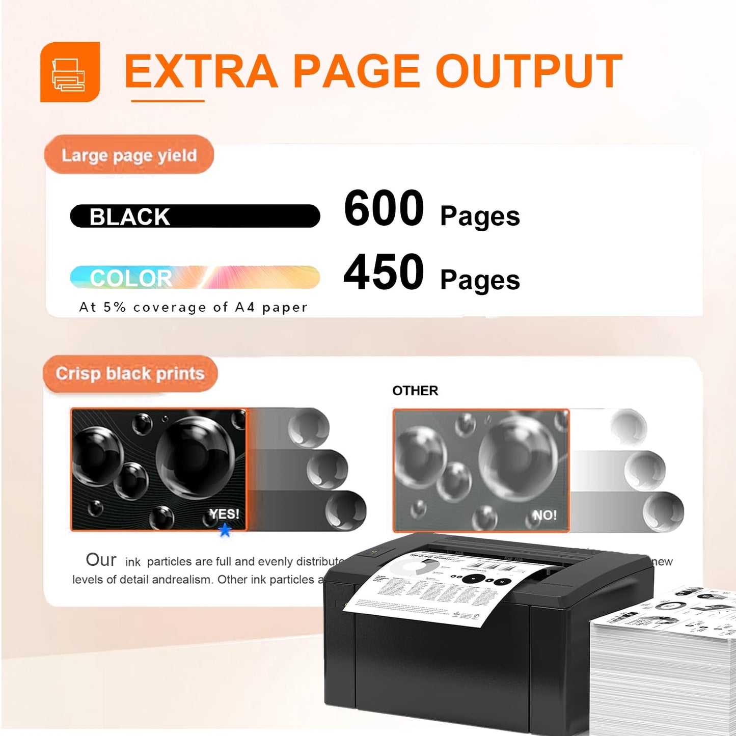 304XL Compatible Ink Cartridge Replacement for 304 XL Cartridge Work for HP AMP 100 120 125 130 Envy 5030 5032 5020 5010 Deskjet 3760 2630 3750 2620