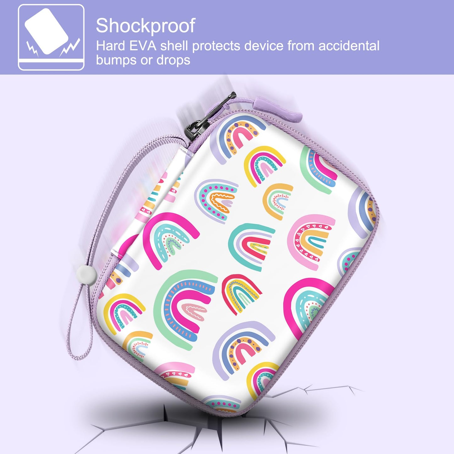 FINTIE Kids Camera Case Compatible with Goopow/Seckton/Dylanto/Mgaolo/Masterbee/CIMELR/Desuccus Kids Digital Camera Toys, Children Carrying Bag