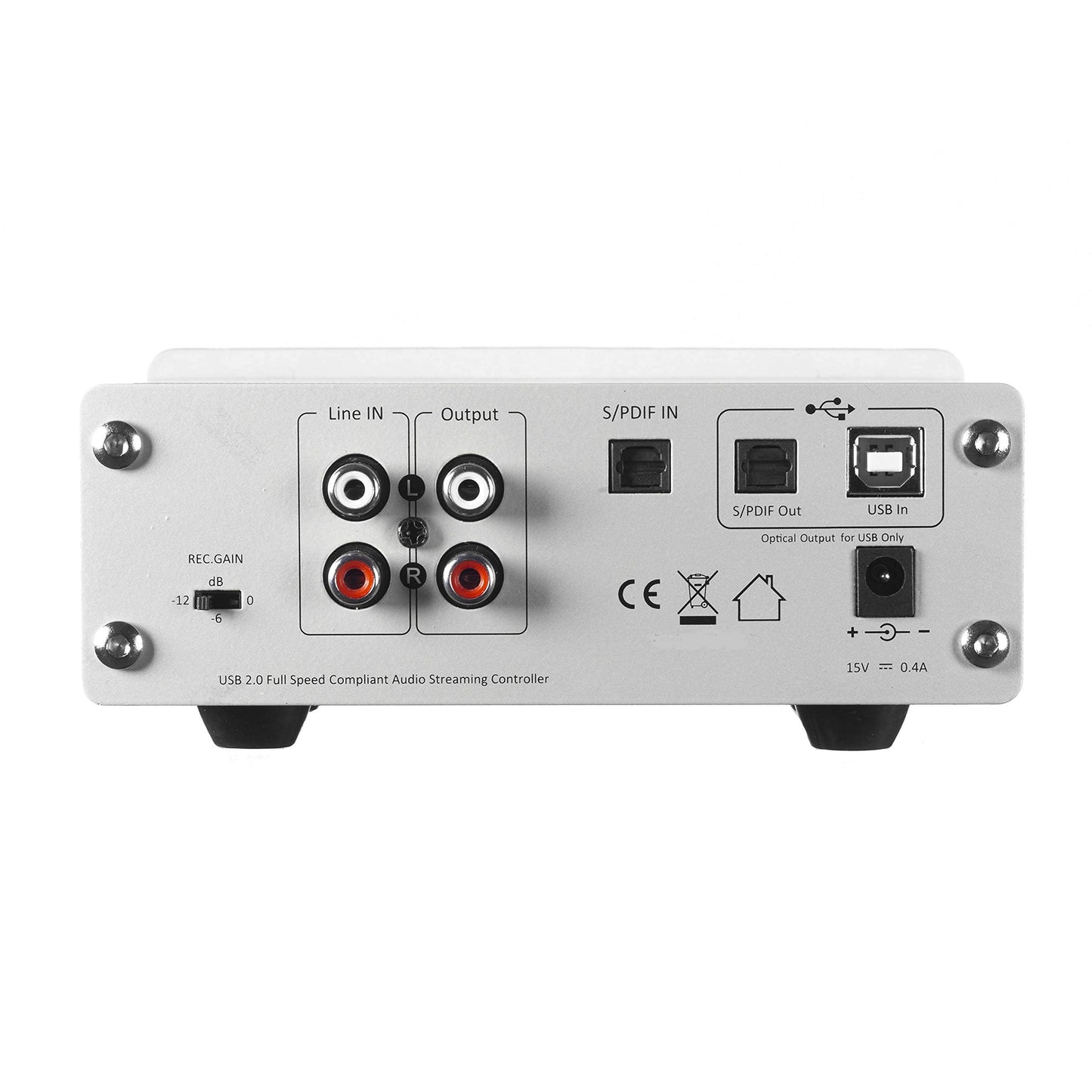 Soundavo HP-DAC1 Digital to Analog Converter/Headphone Preamp DAC with S/PDIF, Line, USB Input for PC/Laptop