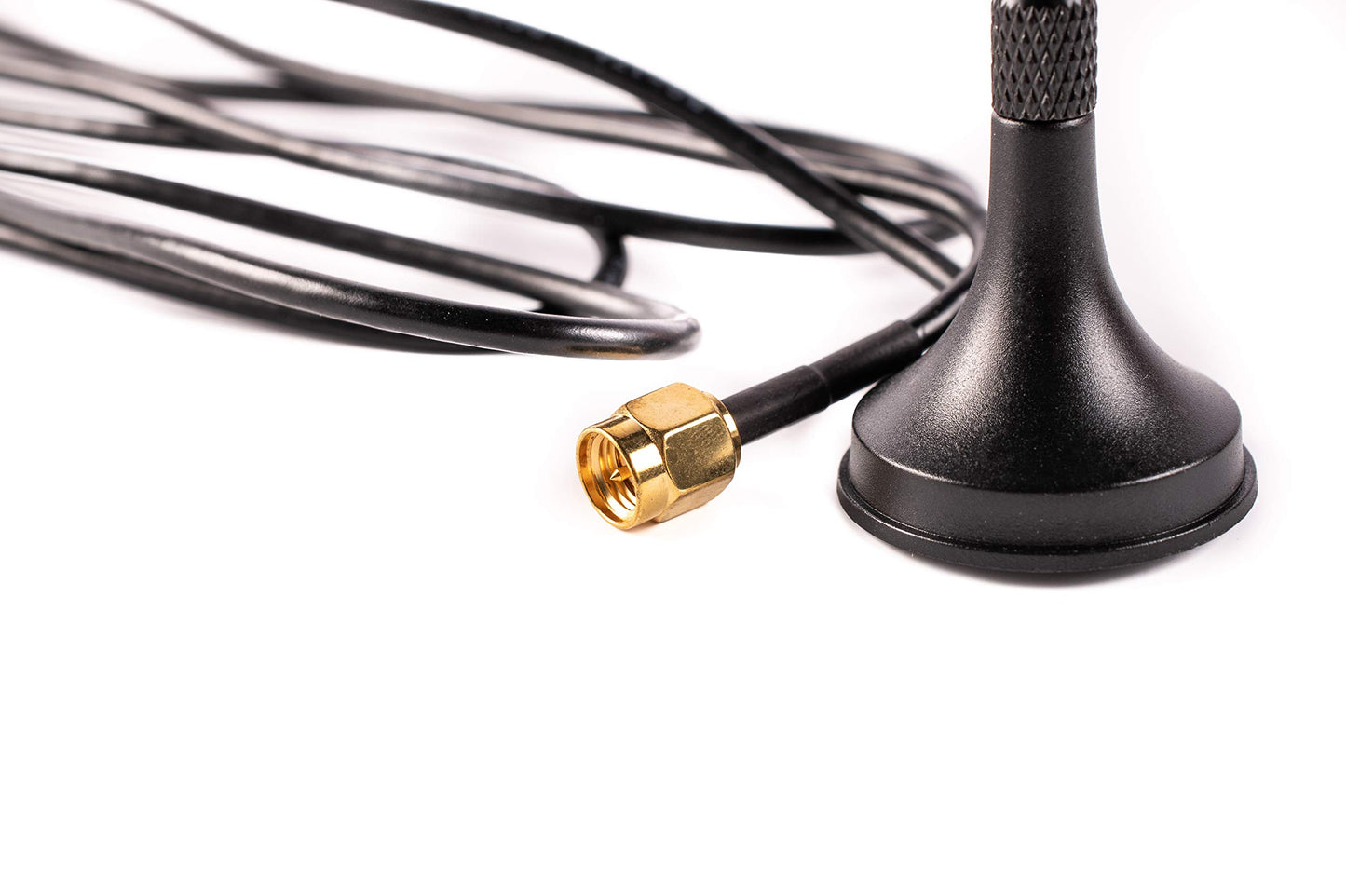 Shopcorp 433 MHz Unity Gain Omni, 6 Inches Antenna with Magnetic Base and Male SMA Connector Kit - Impedance 50 Ohms, 2.5dBi Garage Gate Door Opener