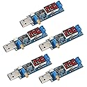 USB Buck Boost Converter 3.5V-12V to 1.2V-24V DC-DC Step Up Step Down Power Supply Module Voltage Regulator 5V to 3.3V 9V 12V 18V (5 Pack)