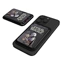 Keyscaper Star Wars: The Mandalorian Grogu and Din Djarin Color Block Black Magnetic Credit Card Wallet