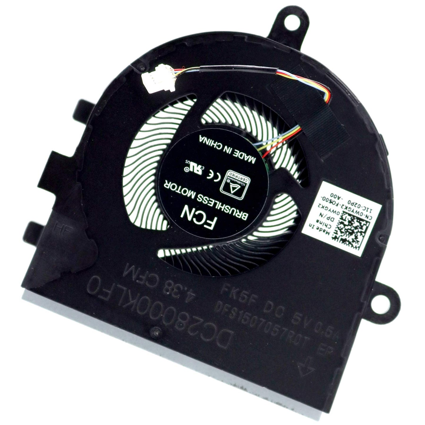 Deal4GO CPU Cooling Fan DC28000KLF0 Replacement for Dell Inspiron 3480 3481 5493 Latitude 3490 E3490 0WYGK2 WYGK2